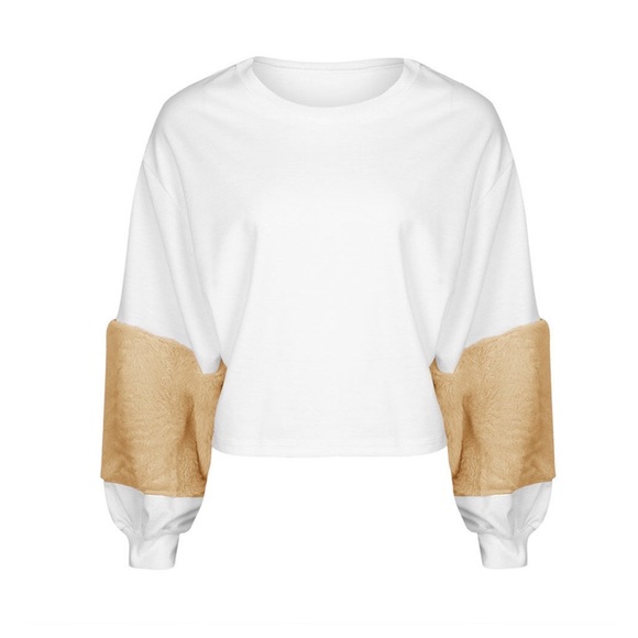Haus of Layers Sweaters - NEW! Fur Sleeve Sweater